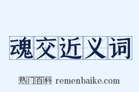 魂交近义词是什么意思的图片